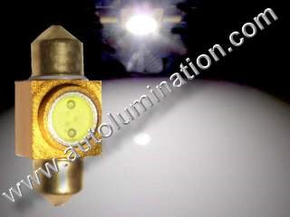 Festoon Goldstar 1Watt 31mm Bulb Instrument Panel Gauge Colored Led Bulbs Lights Lamps