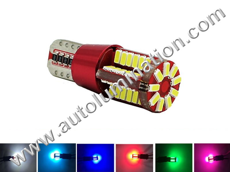 57SMD 4014 CANBUS Bulb Instrument Panel Gauge Colored Led Bulbs Lights Lamps