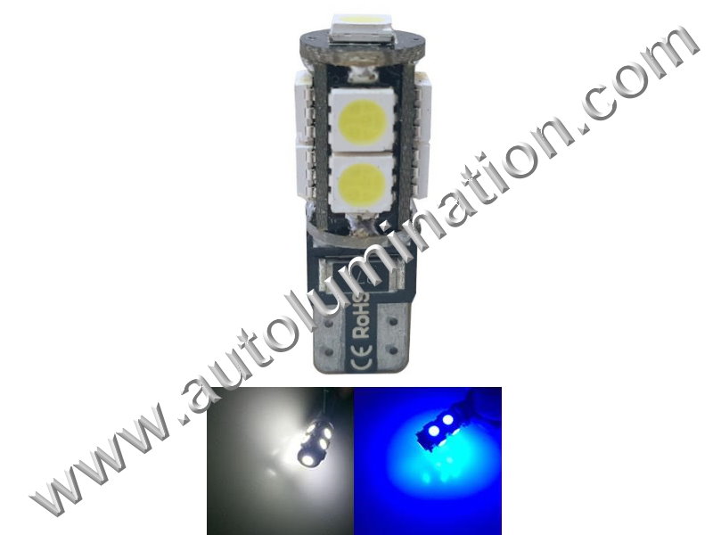 10 Pack Blue LED 194 T10 Wedge Bulbs – Super Bright Interior/Instrument Lights For GM & More!