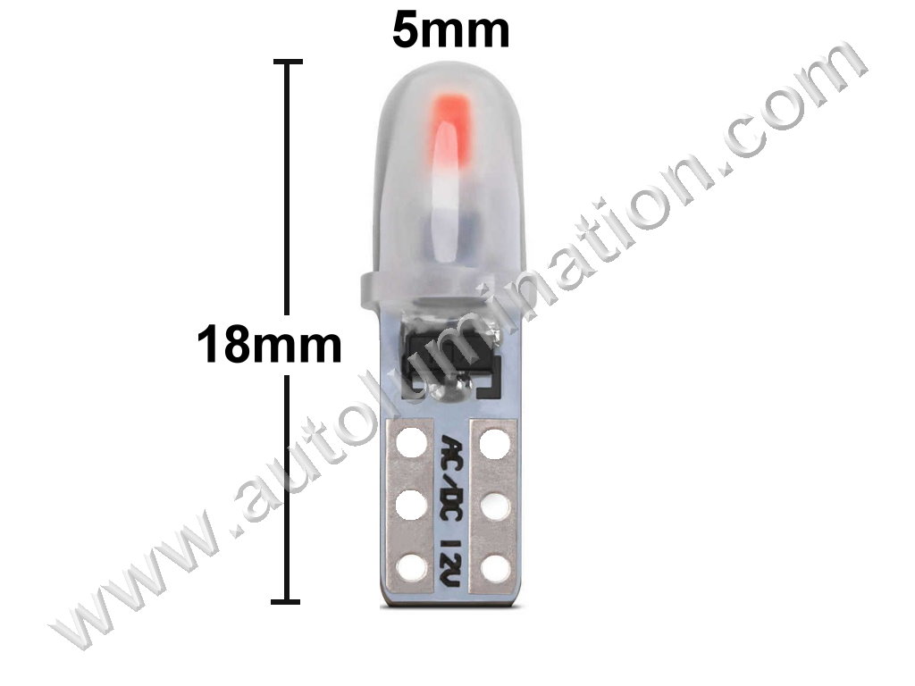 Autolumination provides 2x 3014 74 T5 Instrument Panel Gauge Colored Led Bulbs Lights Lamps