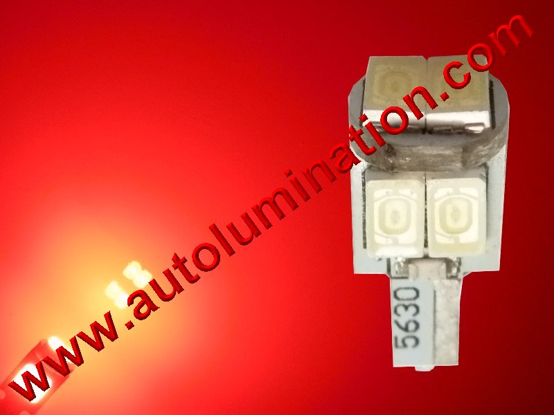 TUPARTS Red T5 73 LED Light Bulbs+T10 194 LED Lights Instrument Panel Gauge Lights with Sockets,15Pcs 