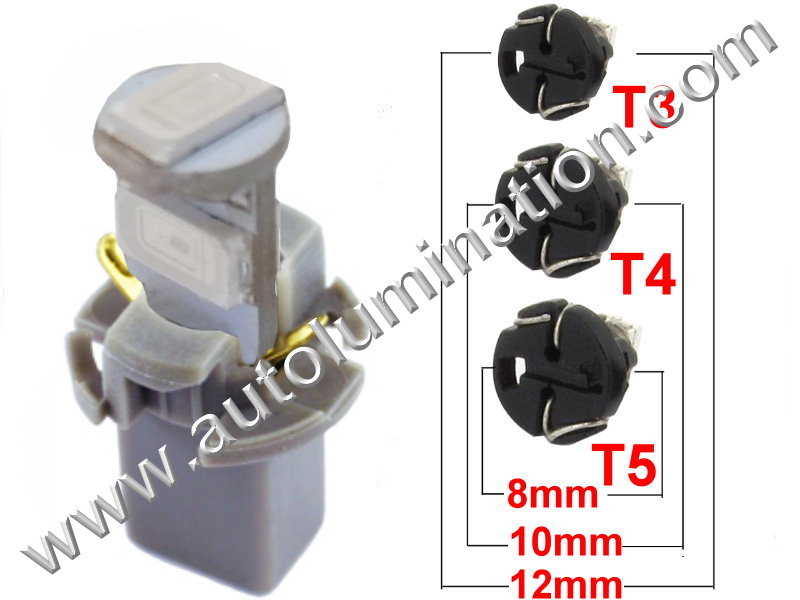 Neowedge ESM1-EW10 YLW 14V 11mm Tall ESM1-EW10,YLW T-1 1/2, Surface Mount Lamp