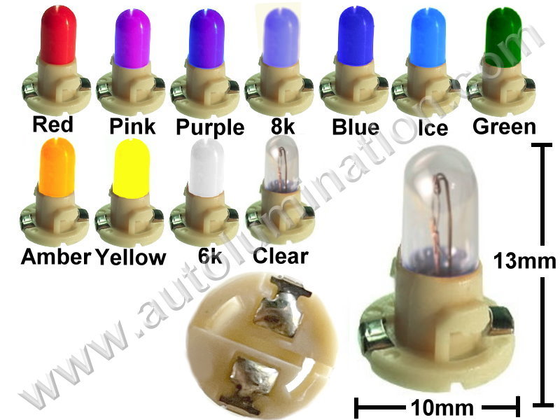 Neowedge Soldered White 14V 13mm Tall T-1 1/2, Surface Mount Lamp