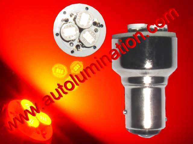 Xotic Tech Red 1157 LED Bulbs – 7528 2357 3496 Compatible – Tail Brake Turn Signal – 2 Pack