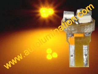 24 T6.5 T6-1.2 T2-1/4 3LED 3528 Bulbs Matrix Amber led bulbs