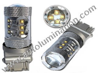 80 Watt Osram Cree 3157 replaces  3047 3057 3155 3156 3157 3157LL 3357 3454 3457 3757 4057 4114 4114LL 4114K 4157 4157LL Tail Light Turn Signal Bulb