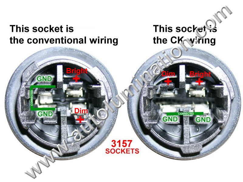 thumbnail image 2 of 2x LED-Mafia 3157 / 3156 / T25 (T20) Indicator & Brake Light Sockets - 12V - Made In Italy 2 of 4