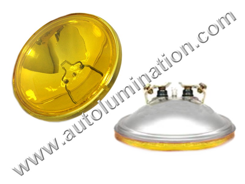 4416a #4416 4416-a,38-526,Amber 12.8V/30W PAR36 12.8 Volt 30 Watt Sealed Beam, Screw Terminal 4-1/2 Sylvania Wagner