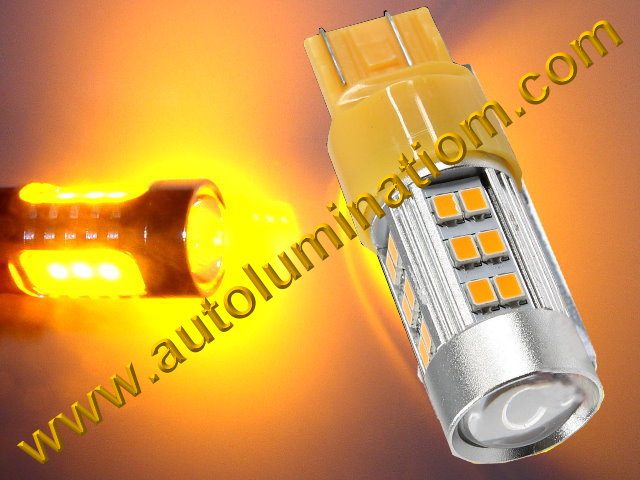 7443 7444 W21 5W 7440 W21W WY21W 7441 2835 CK Optical Amber Led Bulb