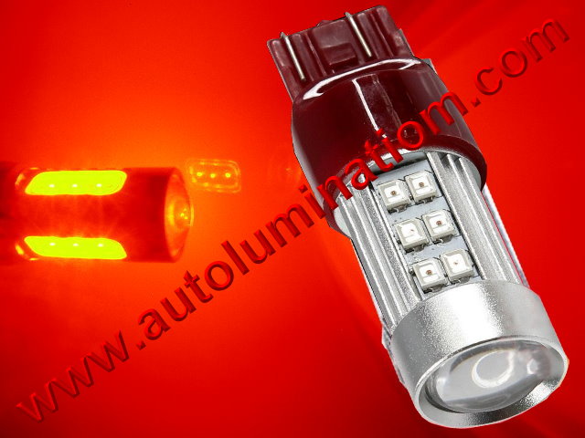 7443 7444 W21 5W 7440 W21W WY21W 7441 2835 CK Optical Red  Led Bulb