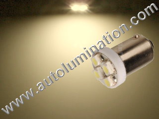 BULB 9mm BAYONET T3-1/4 BA9S 24V LED WHITE TRIPLE LED BULB SUPER BRIGHT 