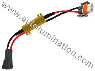 H9 PGJ19-5 Ceramic Male to Female  Headlight Socket Pigtail Connector Canbus Warning Cancellor Cancellation Harness