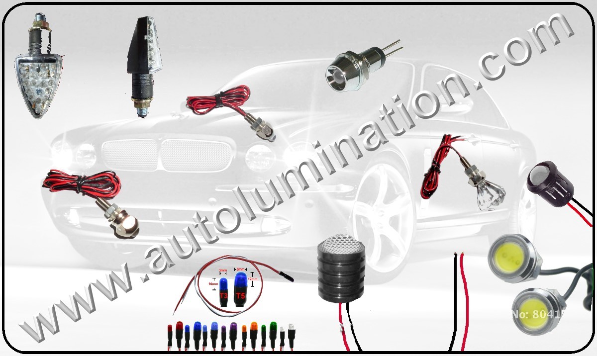 LED Indicator lights, Indicator led light bulbs, Led Screw Lights, Led Turn Signal Indicator Lights for Motorcycles