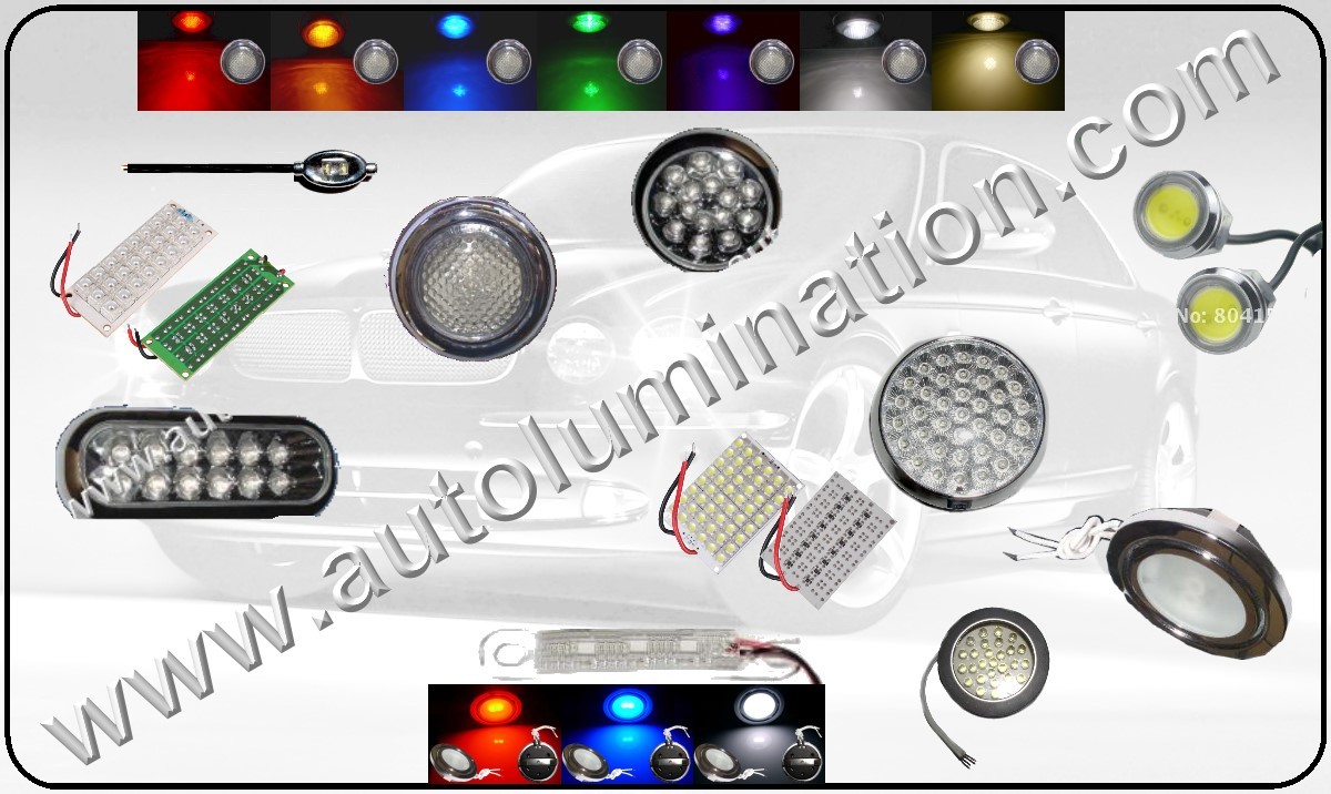 Led Light Fixtures and Strobe Lights for Automobiles, Cars, Trucks Motorcycles and RV's