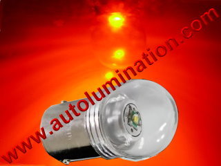 Ba15s g18.5 81 Led 5 Watt Cree Packard Cadillac 6 Volt + Positive Ground Red Tail Light Bulb