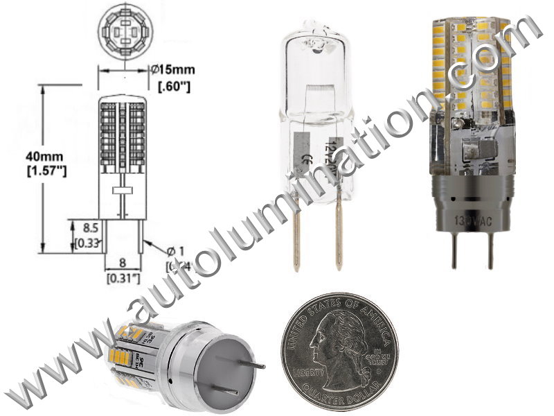 led g8 bulb bi g4 bulbs autolumination lights light replaces