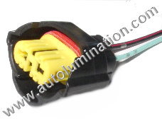 H9 PGJ19-5 Female Socket Pigtail Connector Wire