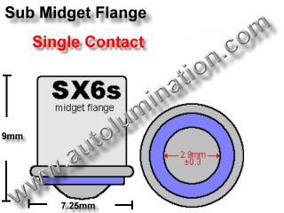 Instrument Panel, Gauge, Colored Led Bulbs, Lights,Lamps,SX-6s Midget Flange Based Bulbs 330 330 3229