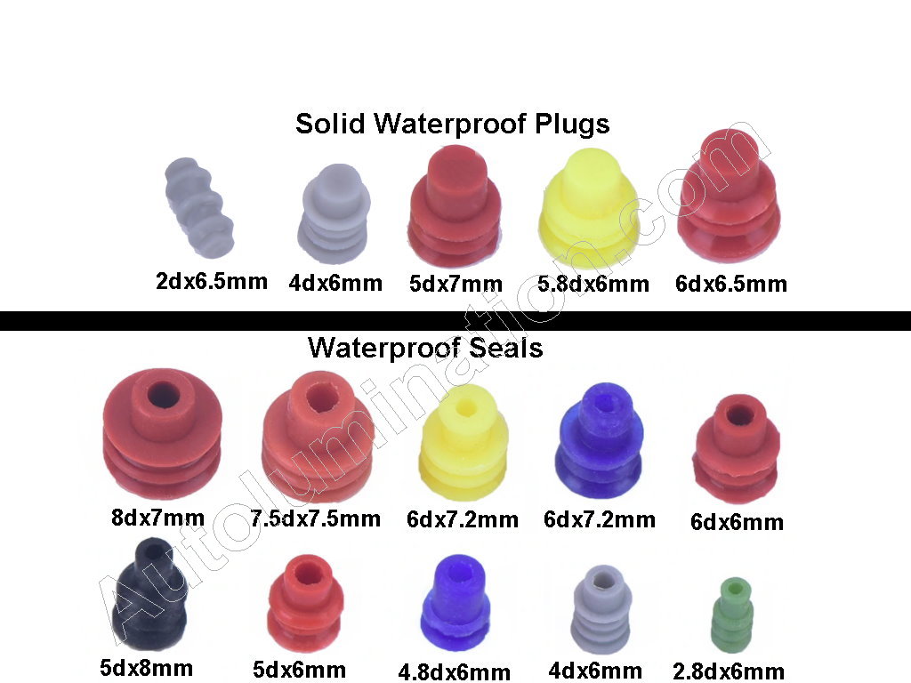 Silicone Rubber Wire Plugs, Seals & Grommets Sealed Waterproof Connectors