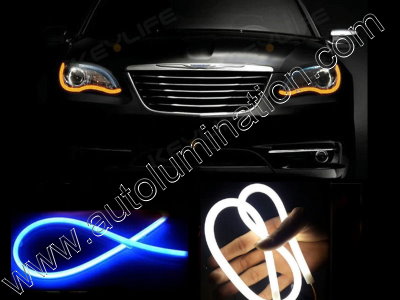 LED Strip Switchback White Blue Turn Signal Daylight