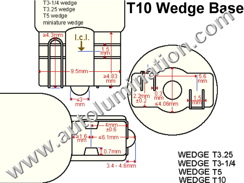 T10-Wedge Wedge Base