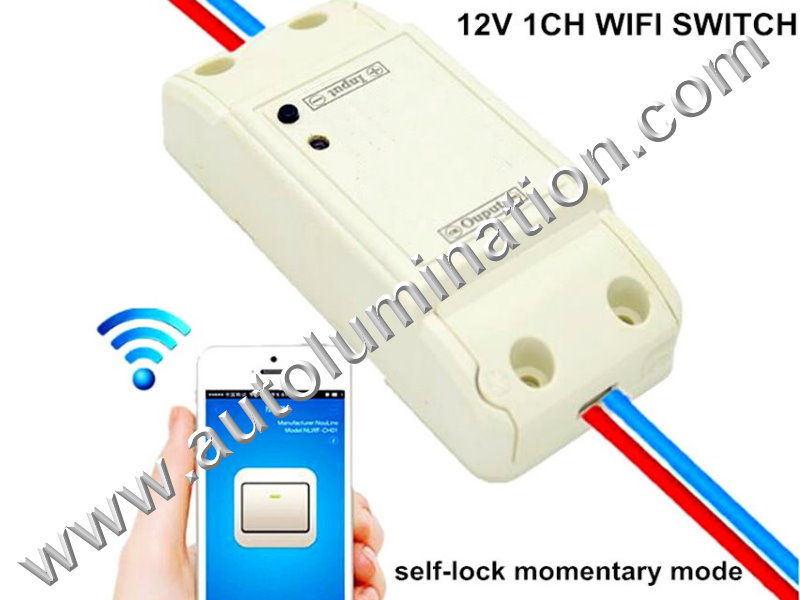 WIFI 12-24v 1 Channel Remote Control Switch