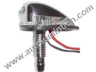 Chrome Windshield Washer with Leds Nozzle