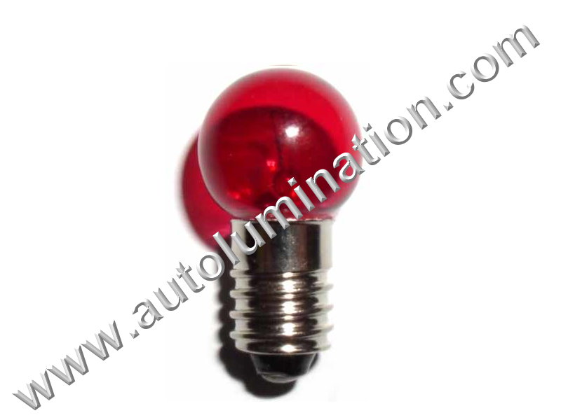 258 G4-1/2 E10 14V Dyed Glass Incandescent Bulb