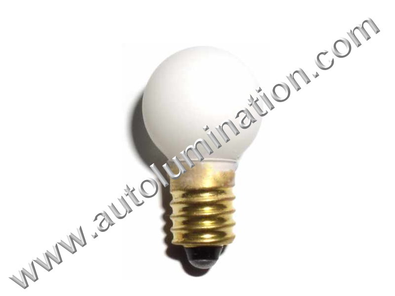 526 G6 E10 18V White Glass Street Light Incandescent Bulb