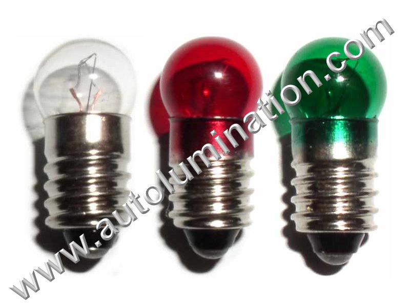 Lionel Trains Light Bulbs Red & Green # 1447 Small Globe Screw Base 18v 10 Pcs 