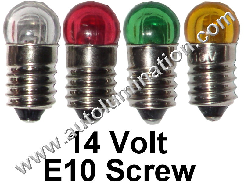 LIONEL 14 VOLT 1449 BULB RED TRANSLUCENT SMALL GLOBE SCREW BASE 2 BULBS FOR 154 