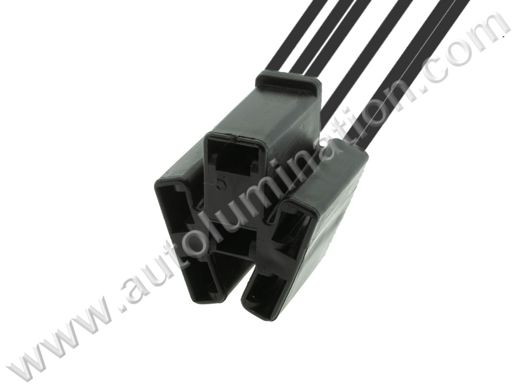 Pigtail Connector with Wires,,02984017,,Packard, Delphi, Aptiv ,56 Series,,black,02984017,,,GM, Chevrolet, Chrysler