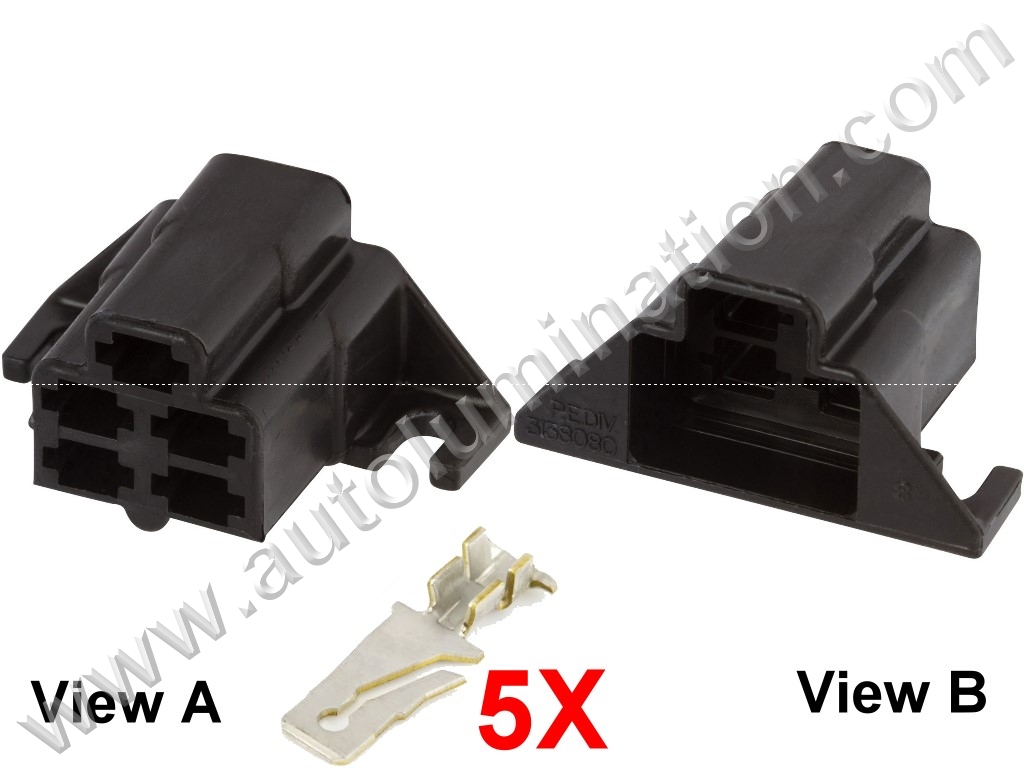 Connector Kit,,03138080,,Packard, Delphi, Aptiv ,56 Series,,black,03138080,,,GM, Chevrolet, Chrysler