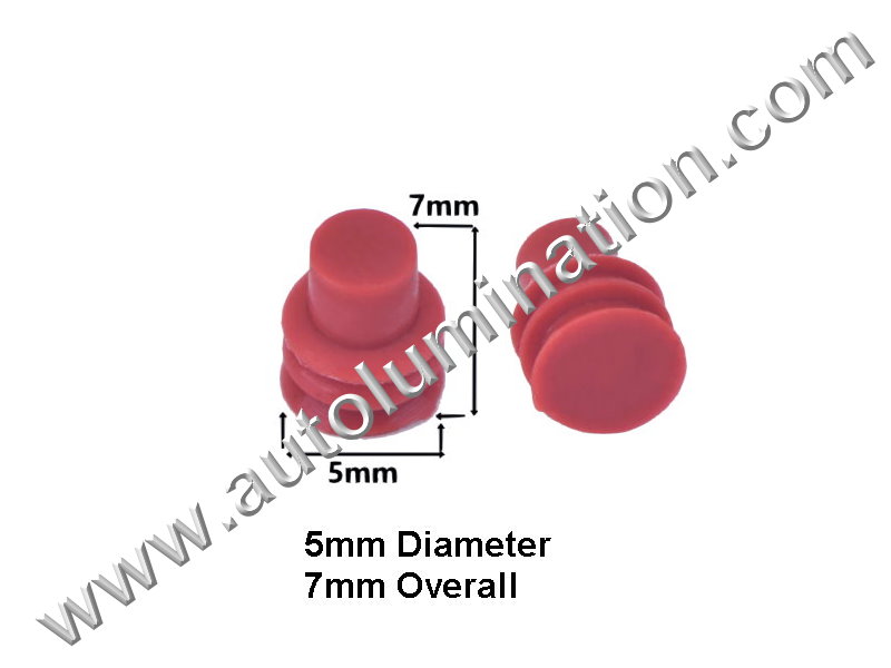 Silicone Rubber Connector Weatherproof Plug,5mm Diameter,7mm Overall,,,,,