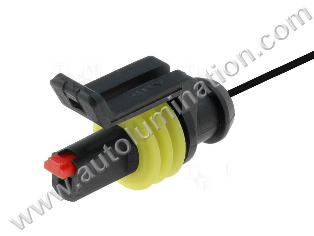 Pigtail Connector with Wires,HID Superseal,,,Tyco, Amp,Superseal 1.5,,CE1028F,282079-2,ckk7011-1.5-21,HID Headlight,,,,