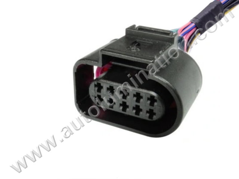 Pigtail Connector with Wires,,,,Volkswagon,,L75C10,,1J0973715, A0465458928 ,,Neutral Safety Switch,Radar Sonar Sensor,Body Junction,Door Latch,VW, Audi, Seat, Bentley