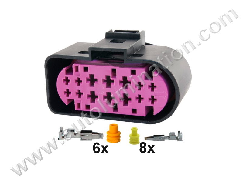 Connector Kit,,,,Volkswagon,,L56B14, D34A14,,1J0973737, WPT-1357, BU2Z-14S411-LA,,Headlight,Headlamp,,,VW, Audi, Tesla, Dodge, Volvo, BMW