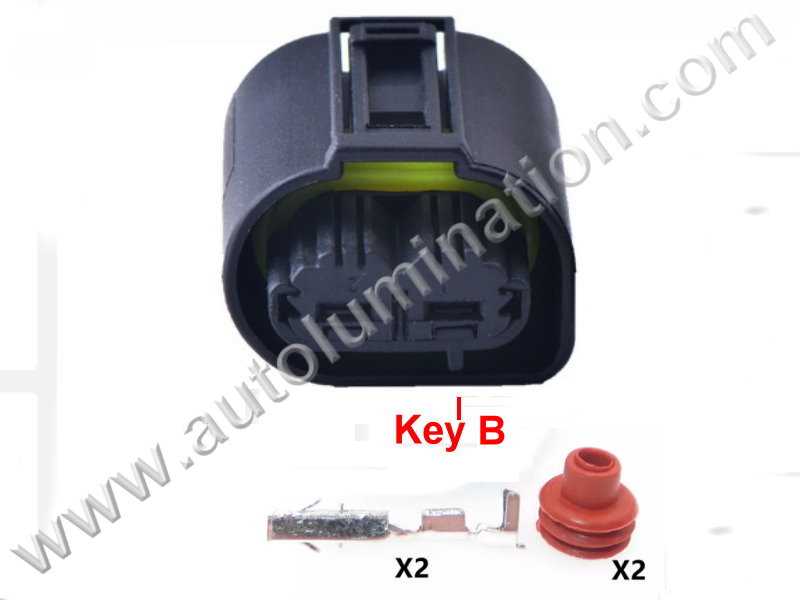 Connector Kit,H.D.026-3.5-21J,,,Tyco, Amp,,A16E2,CE2009BK,61138373332, 1-968642-1b, 1-968642-1, 8373328-03, 1-968643-1, A16E2,HD026-3.5-21J,Fog Light,,,,BMW