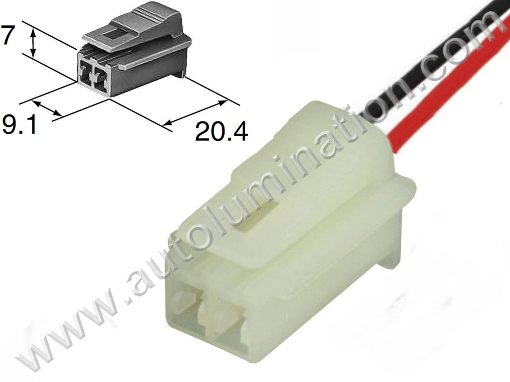 Pigtail Connector with Wires,,,,Sumitomo,HM Series 090,,,6090-1031, 6090-1001,,Kick Stand Sensor,,,,Yamaha