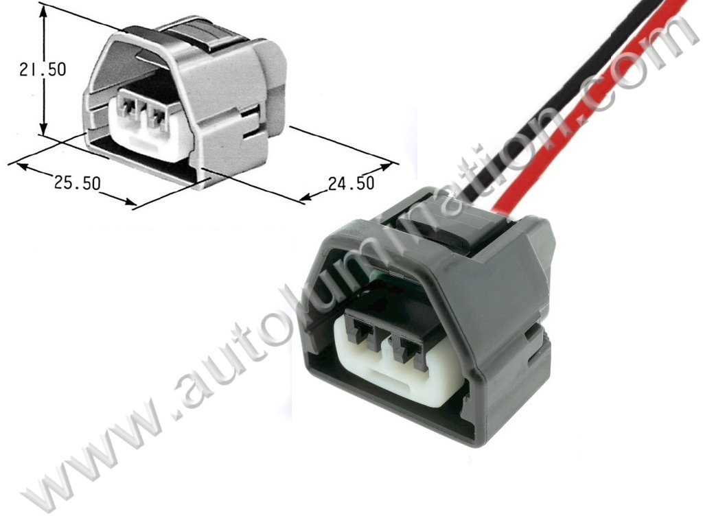 Pigtail Connector with Wires,,,,Yazaki,,,,7283-7026-30, 90980-10887,,Crankshaft Position Sensor,,,,Toyota, Lexus