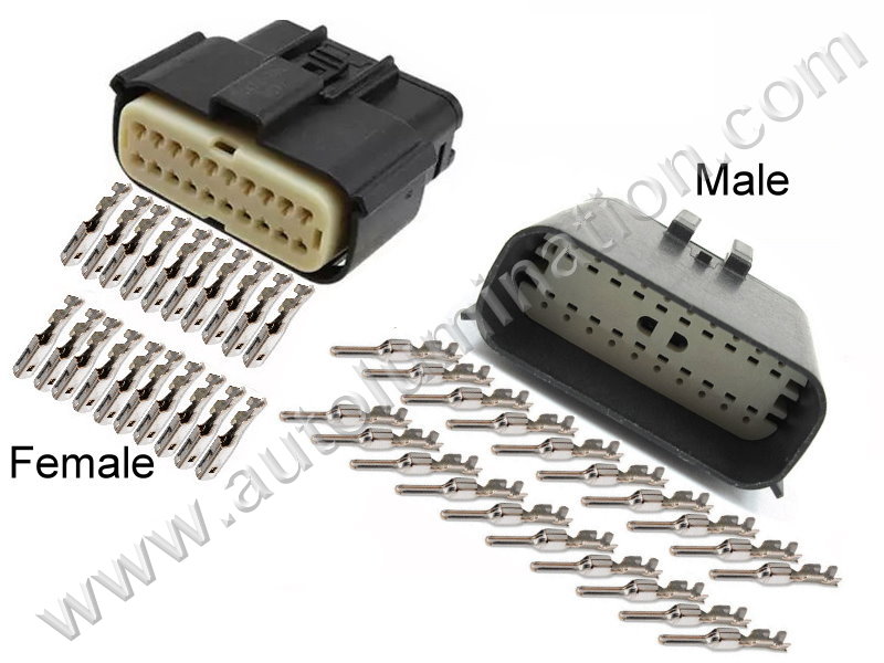 Connector Kit,,,,Molex,MX150,C21D20,CET2001F,WPT-889, 7U2Z-14S411-GA, 33472-2001,,Headlight,Headlamp,Junction Box,,Chevy, Ford, Lincoln