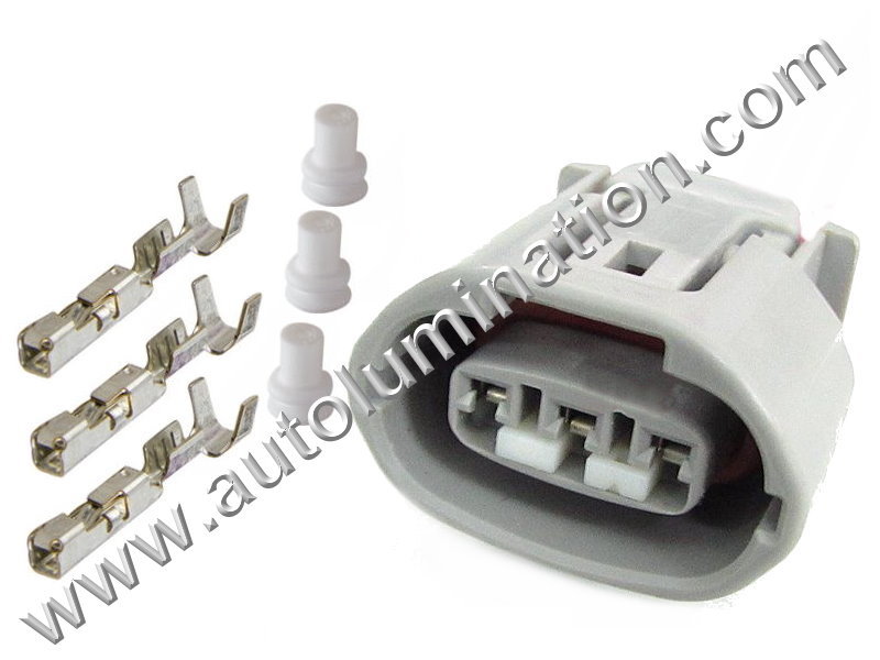 Connector Kit,3wirepig0067,,,Sumitomo,,Y31C3,CE3000F,6189-0443, 90980-11349,,Headlight - Low & High Beam,Low HID Light Control ECU,AC Compressor,Inline To Front Park Sensor Harness,,Hyundai, Infiniti, Kia, Lexus, Nissan, Scion, Toyota, Saab, Suzuki, Audi