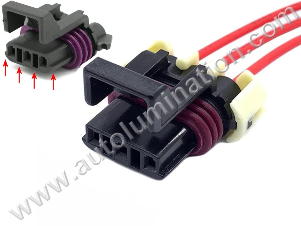 Pigtail Connector with Wires,,,,Aptiv, Delphi, Packard, Metri-Pack 150,B44B3,,,12110293,,Crankshaft Position Sensor,,,,GM