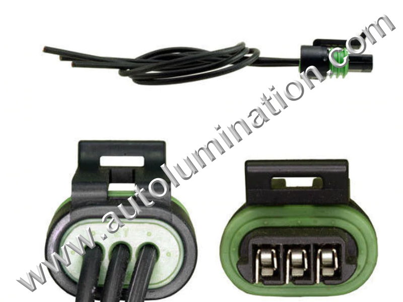 Pigtail Connector with Wires,,,,Aptiv, Delphi, Packard, Metri-Pack 150,,R31D3,,2812F,PT105, PT782, 645-786,12162182, 12162185, 12085483, 12167116,,Throtttle Position Sensor TPS,,,,GM