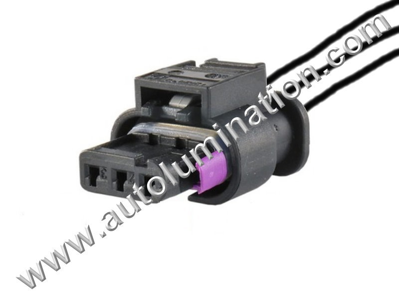 Pigtail Connector with Wires,,,,Hirshmann,L66A3,,,872-858-541, 3C0973203 ,,,,,,VW, Audi, BMW