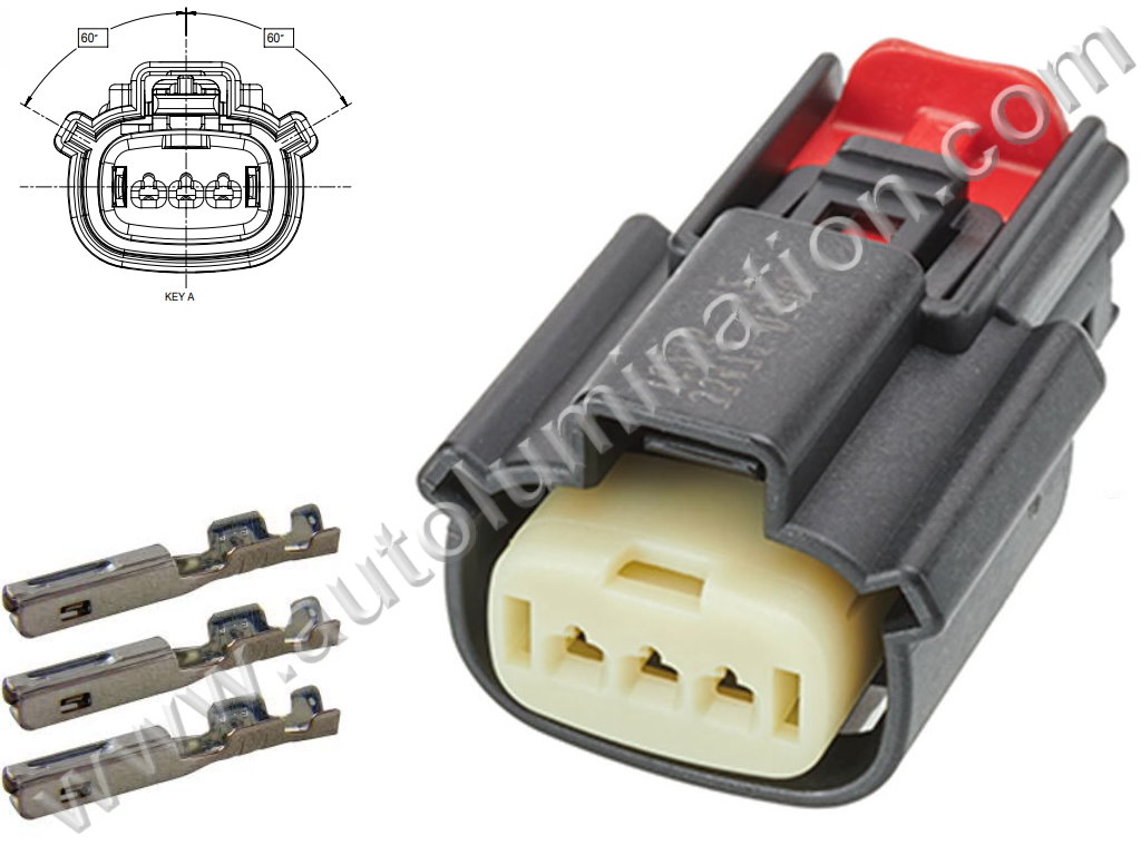 Connector Kit,,,,Molex,B83A3,,,334713301, 334713306, 33471-3301, 33471-3306 ,,Daytime Running Lamp,Fog Lamp, Hood Sensor,,,,Chevy, Lincoln, Ford