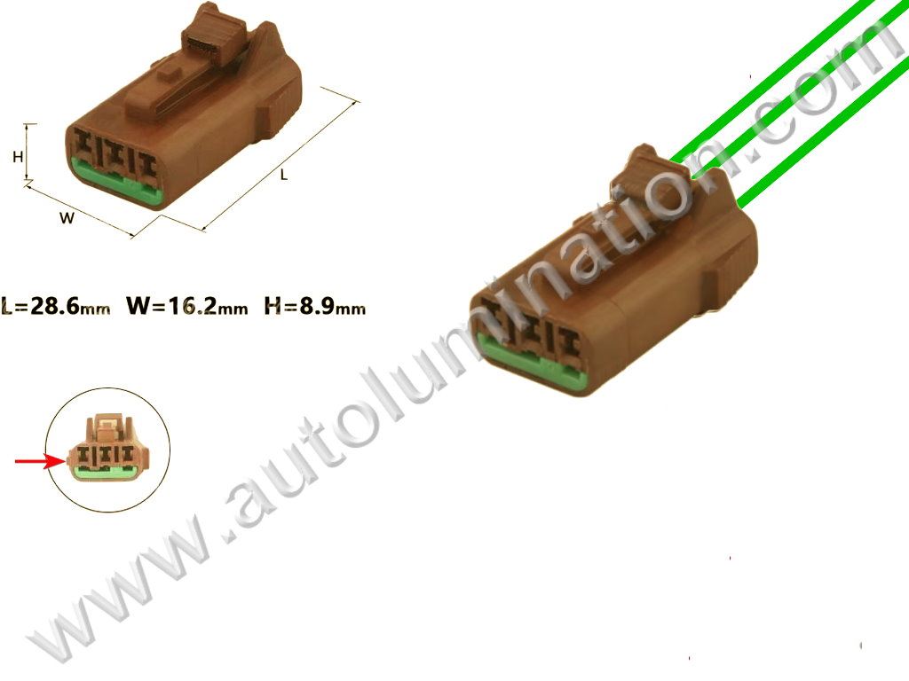 Pigtail Connector with Wires,,,,KUM,,J73C3,,PB011-03857,,,Nissan, Infintiy, Mazda, Subaru