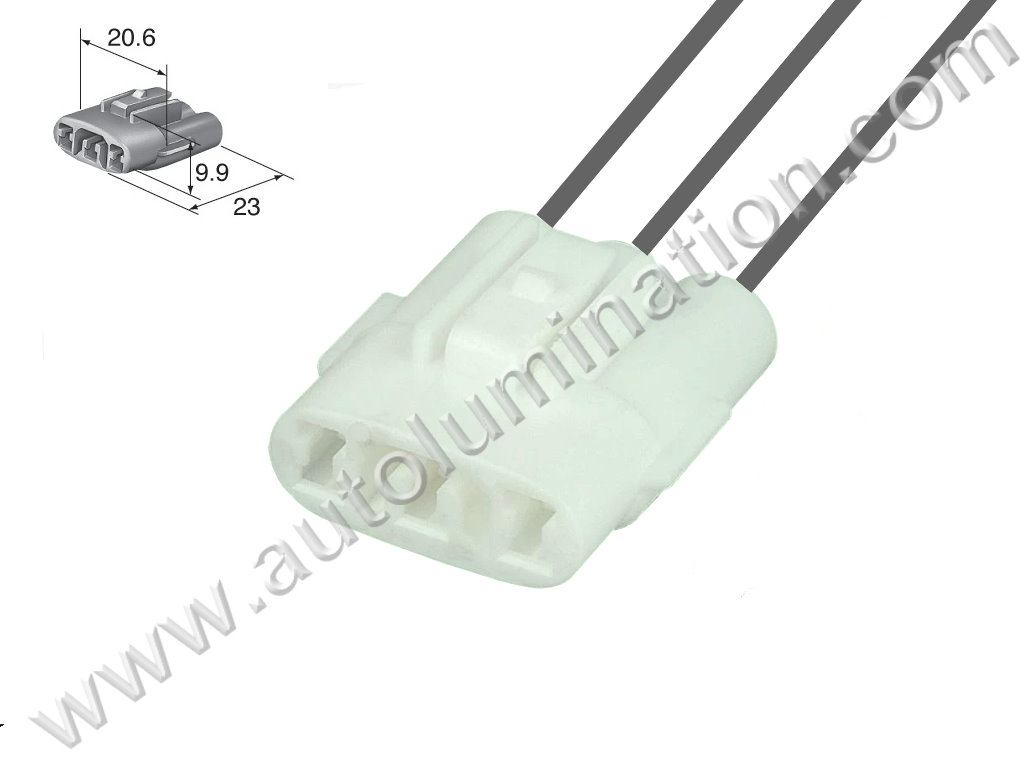 Pigtail Connector with Wires,,,,Sumitomo,L16B2,,,6180-3261,,Turn Signal,,,,Honda, Acura