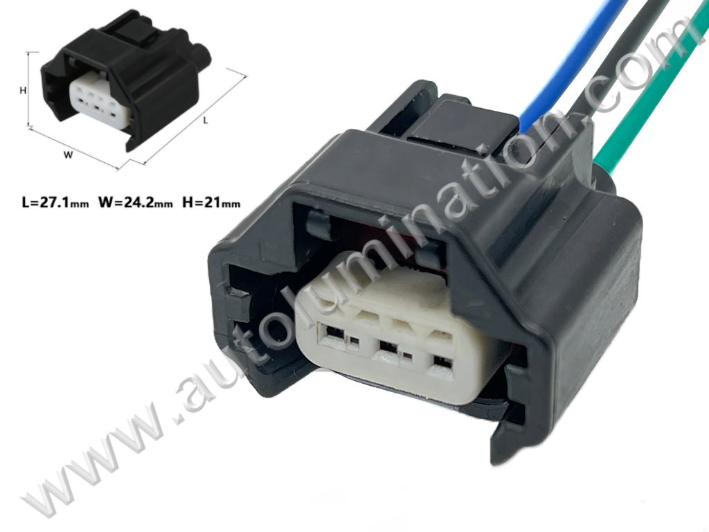 Pigtail Connector with Wires,,,,Yazaki,,C41C3,,7183-7874-30,,Crankshaft Position Sensor, CPS,Oxygen Sensor,AC Compressor,AC Pressure Sensor,Nissan, Infinity,Mazda, Mitsubishi,Toyota,Lexus