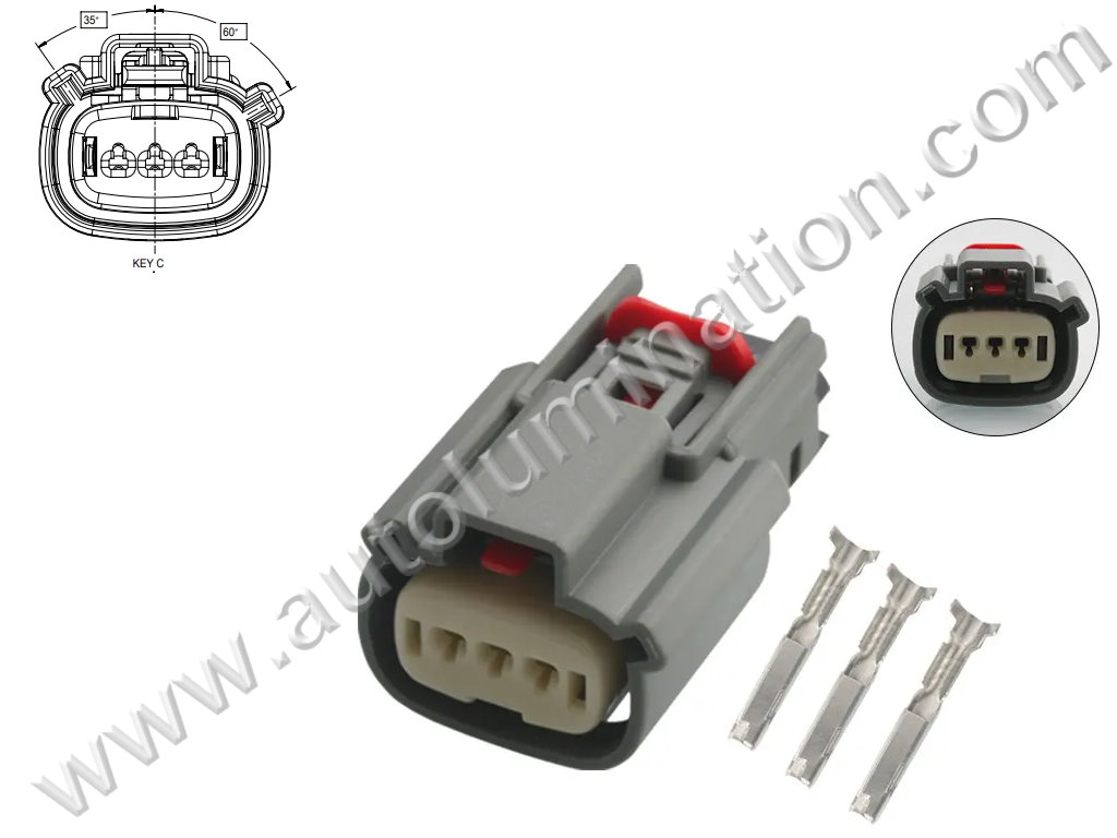 Connector Kit,,,,Molex,B71B3,,,33471-0340, 33471-3340, 33471-3343, 334710340, 334713340, 334713343,,Daytime Running Lamp, Emblem Lamp, Fog Lamp, LED Lamp,,,,Chevy, Lincoln, Ford